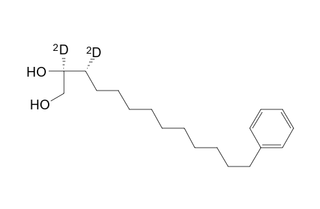 (-)-(2S,3R)-13-phenyl-(2,3-dideuterio)tridecane-1,2-diol