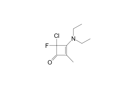 4-chloro-3-diethylamino-4-fluoro-2-methylcyclobut-2-en-1-one