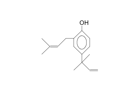 4-(1,1-DIMETHYL-2-PROPENYL)-2-(3-METHYL-2-BUTENYL)-PHENOL