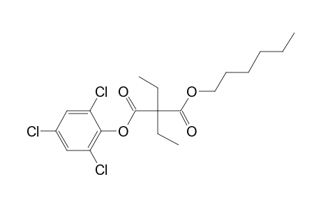 Diethylmalonic acid, hexyl 2,4,6-trichlorophenyl ester