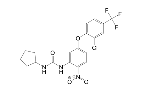 Urea, N-[5-[2-chloro-4-(trifluoromethyl)phenoxy]-2-nitrophenyl]-N'-cyclopentyl-