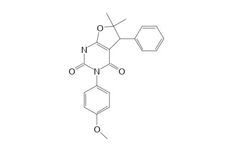 Furo[2,3-D]pyrimidine-4,6(5H,7H)-dione,2,3-dihydro-5-(4-methoxyphenyl)-2,2-dimethyl-3-phenyl-