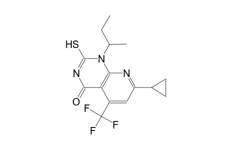 pyrido[2,3-d]pyrimidin-4(1H)-one, 7-cyclopropyl-2-mercapto-1-(1-methylpropyl)-5-(trifluoromethyl)-