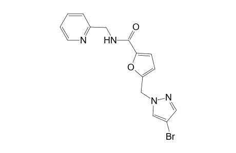 5-[(4-bromo-1H-pyrazol-1-yl)methyl]-N-(2-pyridinylmethyl)-2-furamide