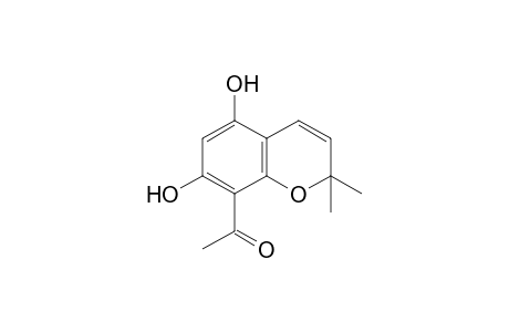 5,7-dihydroxy-2,2-dimethyl-2H-1-benzopyran-8-yl methyl ketone