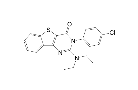 2-(Diethylamino)-3-(4-chlorophenyl)benzothieno[3,2-d]pyrimidin-4-(3H)-one