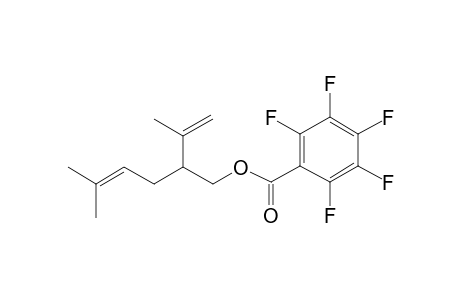 5-Methyl-2-(prop-1-en-2-yl)hex-4-en-1-yl 2,3,4,5,6-pentafluorobenzoate