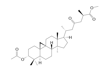 METHYL-(25R)-3-ALPHA-ACETOXY-23-OXO-9,19-CYCLO-9-BETA-LANOST-26-OATE