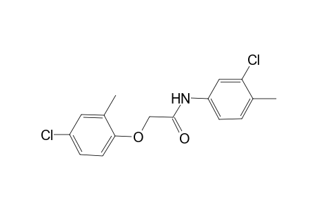 2-(4-chloro-2-methylphenoxy)-N-(3-chloro-4-methylphenyl)acetamide