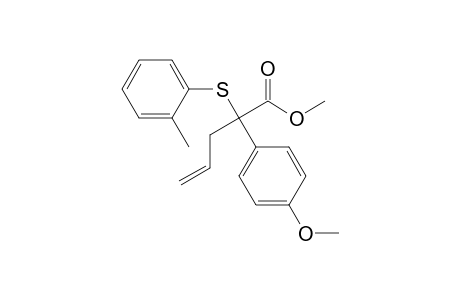 Methyl 2-(p-methoxyphenyl)-2-((2-methylphenyl)thio)-4-pentenoate