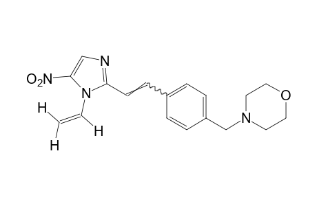 4-{p-[2-(5-nitro-1-vinylimidazol-2-yl)vinyl]benzyl}morpholine