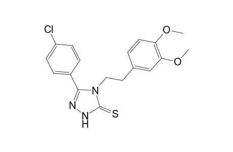 5-(4-chlorophenyl)-4-[2-(3,4-dimethoxyphenyl)ethyl]-2,4-dihydro-3H-1,2,4-triazole-3-thione