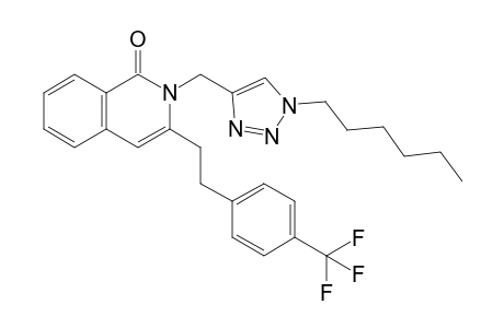 2-[(1-n-Hexyl-1H-1,2,3-triazol-4-yl)methyl]-3-[4-(trifluoromethyl)phenethyl]isoquinolin-1(2H)-one