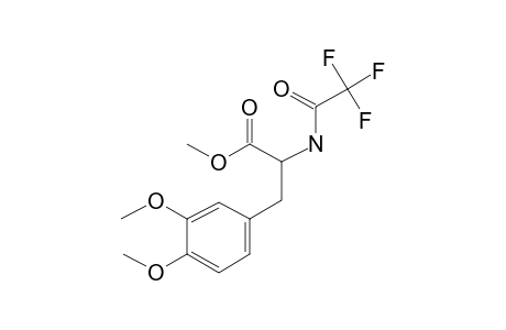 Bezenethanamine, N-trifluoroacetyl-3,4-dimethoxy-.alpha.-methoxycarbonyl-