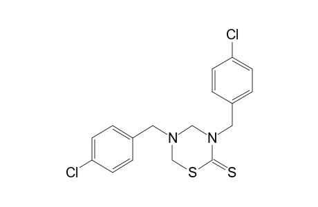 3,5-bis(p-chlorobenzyl)tetrahydro-2H-1,3,5-thiadiazine-2-thione