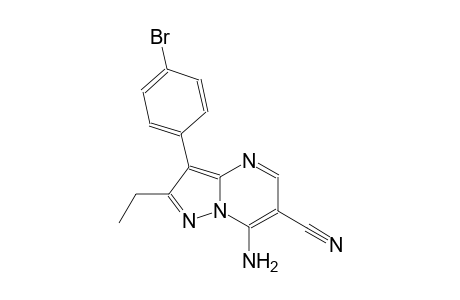 pyrazolo[1,5-a]pyrimidine-6-carbonitrile, 7-amino-3-(4-bromophenyl)-2-ethyl-