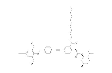 3,5-BIS-(HYDROXYMETHYL)-4-[4'-[4''-(L-MENTHOXYCARBONYLOXY)-3''-(1-OXODODECYL)-PHENYLETHYNYL]-BENZYLOXY]-PHENYLACETYLENE