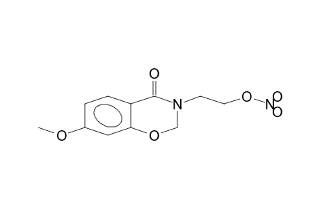 nitric acid 2-(4-keto-7-methoxy-2H-1,3-benzoxazin-3-yl)ethyl ester