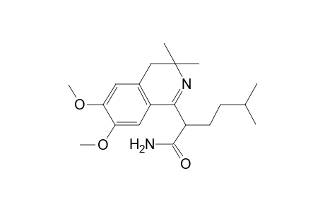 2-(6,7-dimethoxy-3,3-dimethyl-4H-isoquinolin-1-yl)-5-methyl-hexanamide