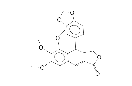 3-Hydroxmethyl-5,6,7-trimethoxy-4-(3',4'-methylenedioxy-phenyl)-3,4-dihydro-2-naphthoic acid, .gamma. lactone