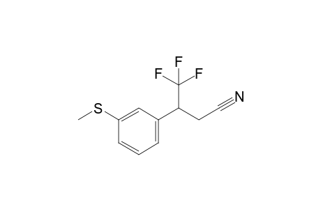 4,4,4-Trifluoro-3-(3-(methylthio)phenyl)butanenitrile