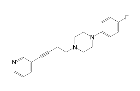 1-(4-Fluorophenyl)-4-(4-pyridin-3-ylbut-3-ynyl)piperazine