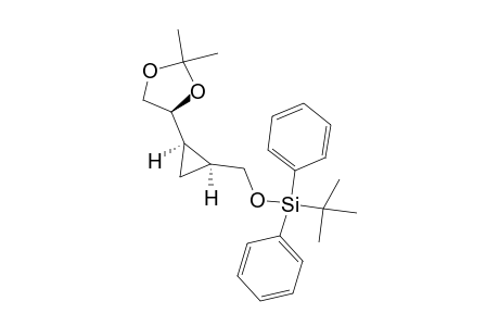 (1R,2S,4'S)-2-[(TERT.-BUTYLDIPHENYLSILYLOXY)-METHYL]-1-(2',2'-DIMETHYL-1',3'-DIOXOLAN-4'-YL)-CYCLOPROPANE