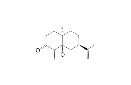 (4aR,7R)-1,4a-dimethyl-8a-oxidanyl-7-prop-1-en-2-yl-3,4,5,6,7,8-hexahydro-1H-naphthalen-2-one