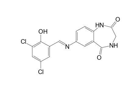 7-[(3,5-dichlorosalicylidene)amino]-3,4-dihydro-1H-1,4-benzodiazepine-2,5-dione