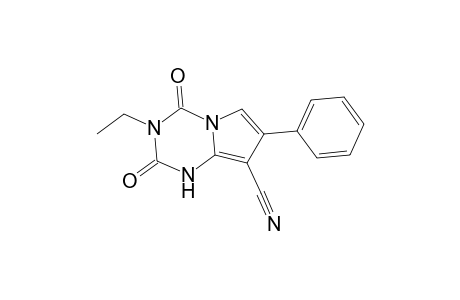 Pyrrolo[1,2-a]-1,3,5-triazine-8-carbonitrile, 3-ethyl-1,2,3,4-tetrahydro-2,4-dioxo-7-phenyl-