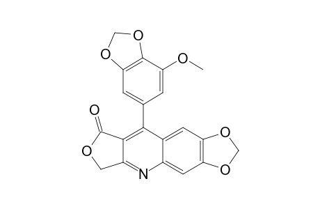 9-(7-Methoxy-1,3-benzodioxol-5-yl)[1,3]dioxolo[4,5-g]furo[3,4-b]quinolin-8(6H)-one