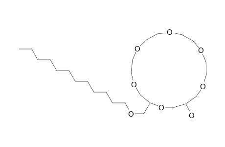 1,4,7,10,13,16-Hexaoxacyclononadecan-18-ol, 2-[(dodecyloxy)methyl]-