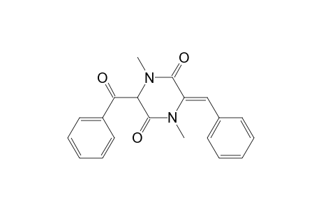 (+/-)-(Z)-3-BENZOYL-6-BENZYLIDENE-1,4-DIMETHYL-PIPERAZINE-2,5-DIONE