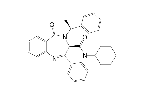 (3R)-N-Cyclohexyl-4-(1-(S)-methylbenzyl)-5-oxo-2-phenyl-4,5-dihydro-3Hbenzo[e][1,4]diazepine-3-carboxamide