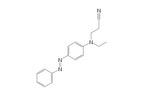 3-[N-ethyl-p-(phenylazo)anilino]propionitrile