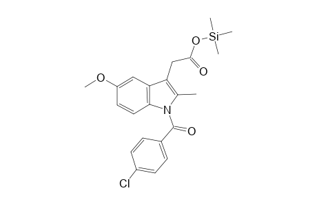 1H-Indole-3-acetic acid, 1-(4-chlorobenzoyl)-5-methoxy-2-methyl-, trimethylsilyl ester