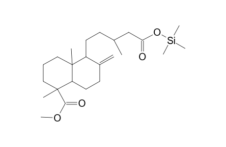 5-(5-Methoxycarbonyl-5,8A-dimethyl-2-methylidene-3,4,4A,6,7,8-hexahydro-1H-naphthalen-1-yl)-3-methylpentanoic acid, tms