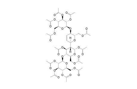 #8;1,3,6-TRI-O-ACETYL-2-C-[6-O-ACETYL-2,3-DIDEOXY-4-(2,3,4,6-TETRA-O-ACETYL-BETA-D-GLUCOPYRANOSYL)-ALPHA-D-ERYTHRO-HEX-2-ENOPYRANOSYL]-4-(2,3,4,6-TETRA-O-ACETY