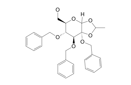 2,3,4-tri-O-benzyl-1-deoxy-1,1-ethylenedioxy-D-glucopyranose