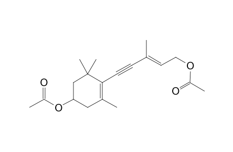 4-Acetoxy-2,6,6,G-tetramethyl-1-cyclohexen-pent-1-yn-3-enol acetate