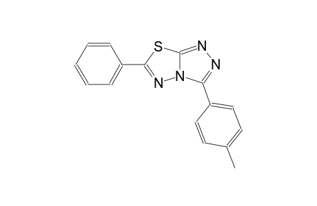 [1,2,4]triazolo[3,4-b][1,3,4]thiadiazole, 3-(4-methylphenyl)-6-phenyl-