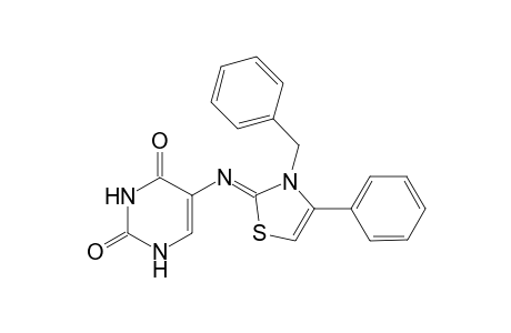 (Z)-5-((3-Benzyl-4-phenylthiazol-2(3H)-ylidene)amino)pyrimidine-2,4(1H,3H)-dione