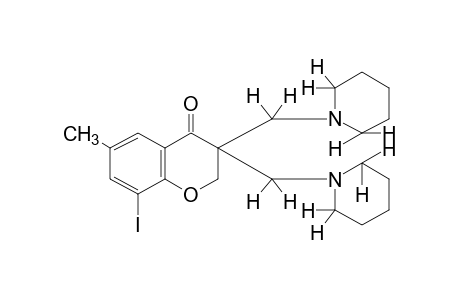 3,3-BIS(PIPERIDINOMETHYL)-8-IODO-6-METHYL-4-CHROMANONE