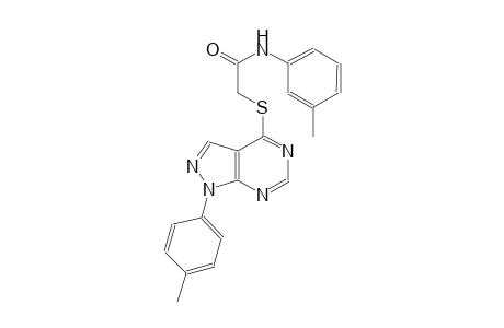 N-(3-methylphenyl)-2-{[1-(4-methylphenyl)-1H-pyrazolo[3,4-d]pyrimidin-4-yl]sulfanyl}acetamide