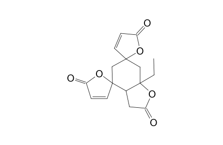 Dispiro[furan-2(5H),4'(2'H)-benzofuran-6'(5'H),2''(5''H)-furan]-2',5,5''-trione, 7'a-ethyl-3',3'a,7',7'a-tetrahydro-