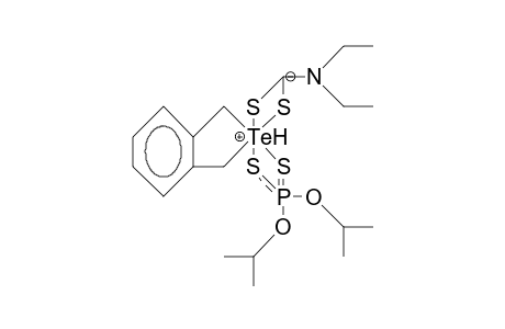 1,3-Dihydro-/2.lambda.-4/-benzotellurole-2,2-diyl (diethyl-dithiocarbamate) (O,O-diisopropyl-dithiophosphate)