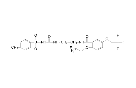 1-{2-[2,5-BIS(2,2,2-TRIFLUOROETHOXY)BENZAMIDO]ETHYL}-3-(p-TOLYL-SULFONYL)UREA