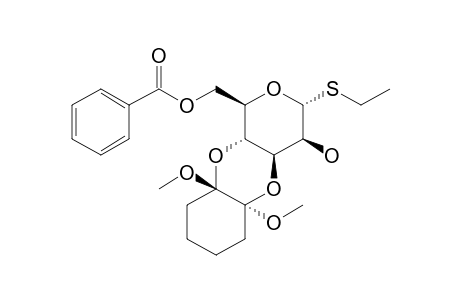 (1'S,2'S)-Ethyl 6-o-benzoyl-3,4-o-(1',2'-dimethoxycyclohexane-1',2'-diyl)-1-thio-.alpha.,D-mannopyranoside