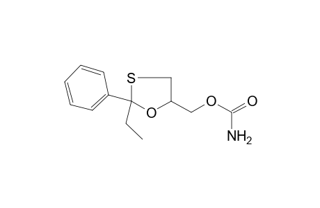 2-ethyl-2-phenyl-1,3-oxathiolane--5-methanol, carbamate