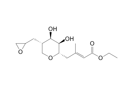 (E)-4-[(2S,3R,4R,5S)-3,4-dihydroxy-5-(2-oxiranylmethyl)-2-oxanyl]-3-methyl-2-butenoic acid ethyl ester